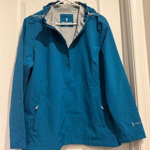 Free Country Women's Teal Rain Jacket